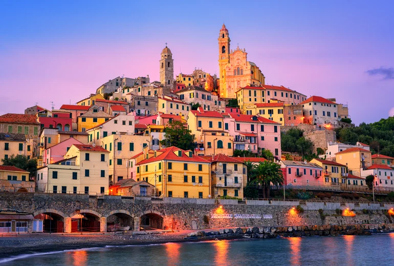 Italian coastal yacht harbour